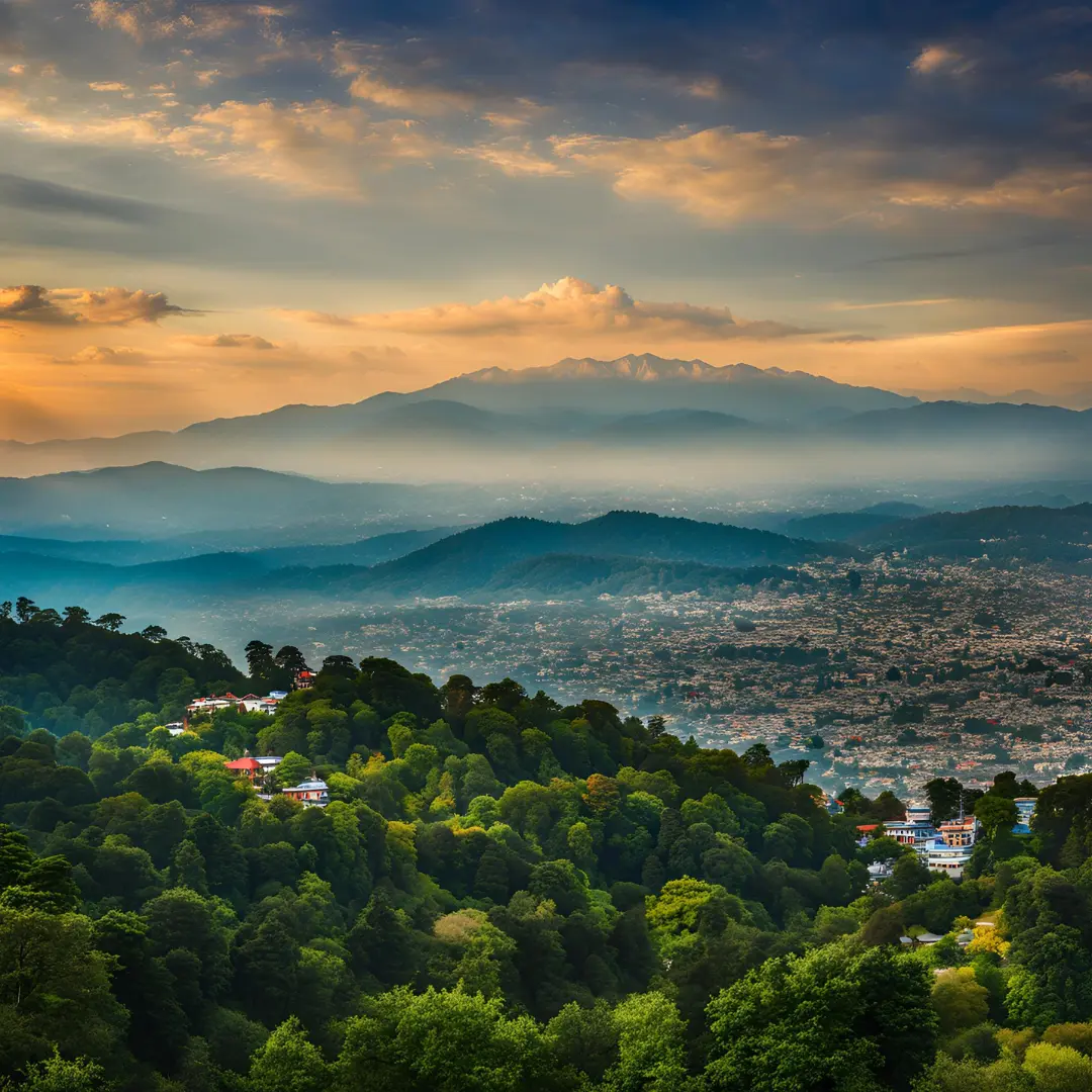 Scenic view of Dehradun city